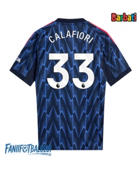 Arsenal Riccardo Calafiori #33 Tricou Fotbal Replică 2025-26 Barbati Deplasare